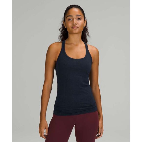 NWT Lululemon Ebb to Street Shelf Bra Tank Top *Light Support True Navy - Picture 1 of 8